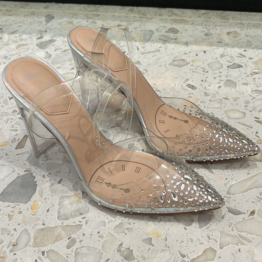 NYE Disney Cinderella x Aldo Rhinestone “Glass Slipper”  Heels Limited Addition